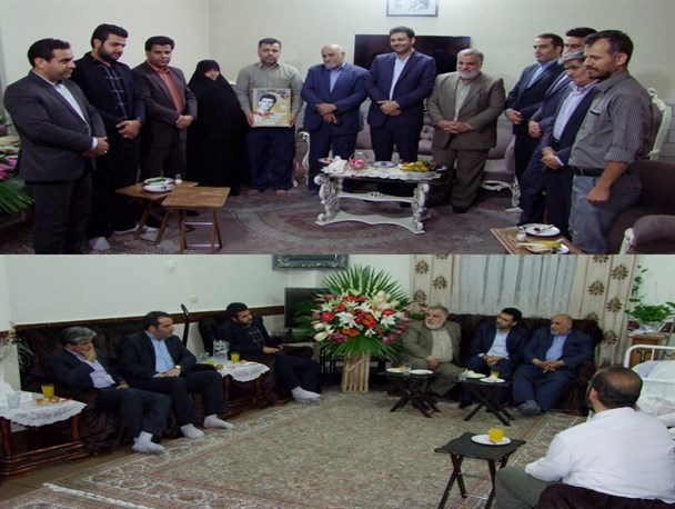 دیدار با خانواده شهدا و جانبازان قمصر