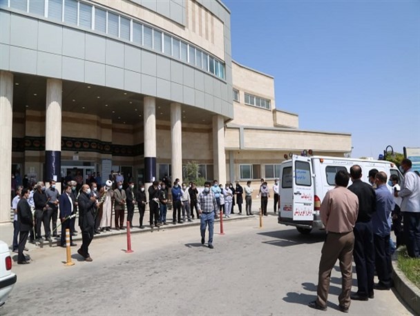 پیکر سومین مدافع سلامت در بجنورد تشییع شد