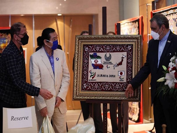 پارالمپیک توکیو| رونمایی از تابلوفرش پارالمپیک در توکیو و گشایش نمایشگاه فرش های ورزشی+عکس