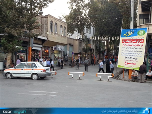 هویت تاریخی خوی در خیابان امام نقش می بندد