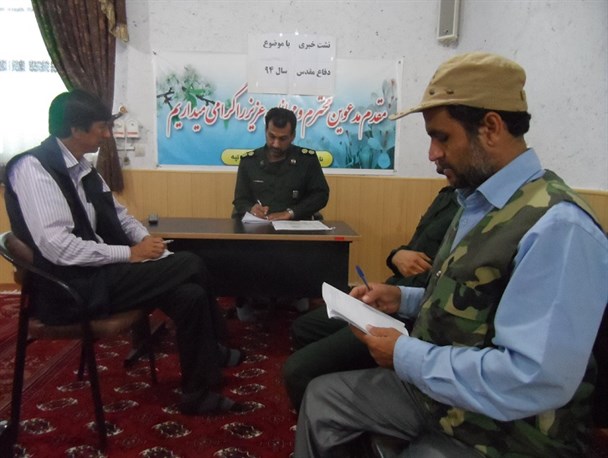 نشستی با طعم اقتصاد مقاومتی با فرمانده بسیج شهرستان مراوه تپه
