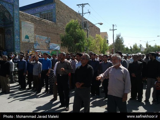 راهپیمایی مردم خور و بیابانک در اعتراض به حوادث عربستان/ تصاویر