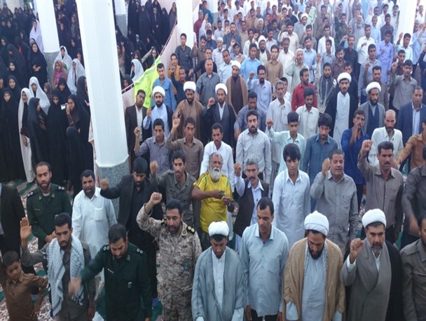 نمازگزاران ریگانی بی‌کفایتی آل سعود در حادثه منا را محکوم کردند