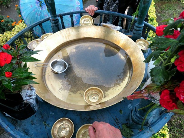 آشنایی با آیین "طشت گذاری"در روستای کپورچال انزلی + تصاویر