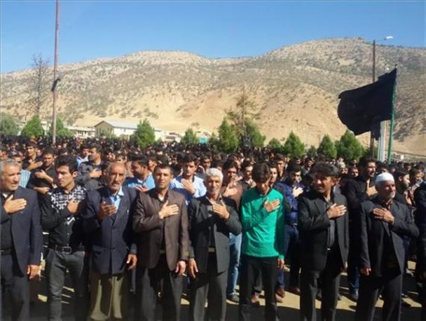 ندای"لبیک یا حسین " در دیشموک طنین انداز شد+تصاویر