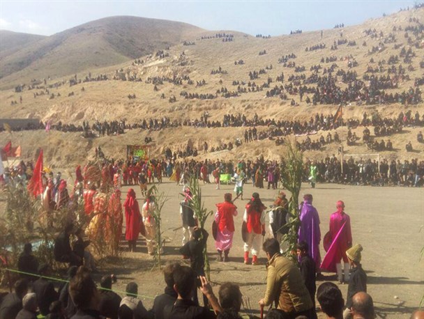 برگزاری مراسم شبیه خوانی در روستای وار