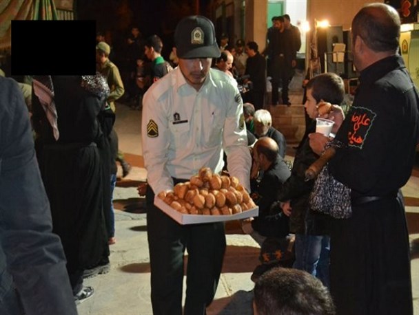 حضور هیئات مذهبی در کلانتری شهرستان دهاقان