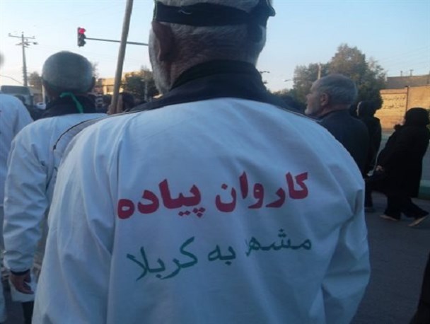 حضور کاروان پیاده انصارالحسین در شهر دهاقان به مدت دو روز