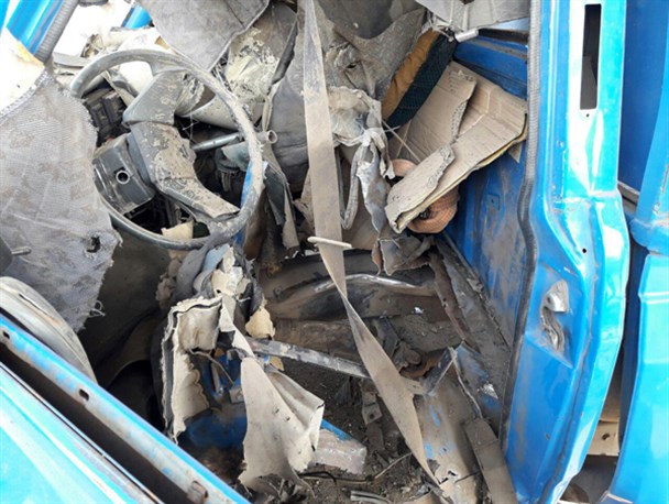 انفجار کپسول CNG خودروی نیسان در آزادشهر