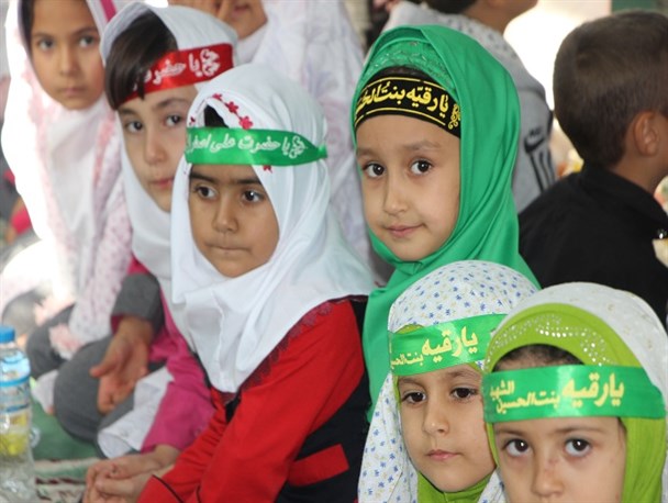 سفره نذری پیش دبستانی های اصلاندوز +تصاویر