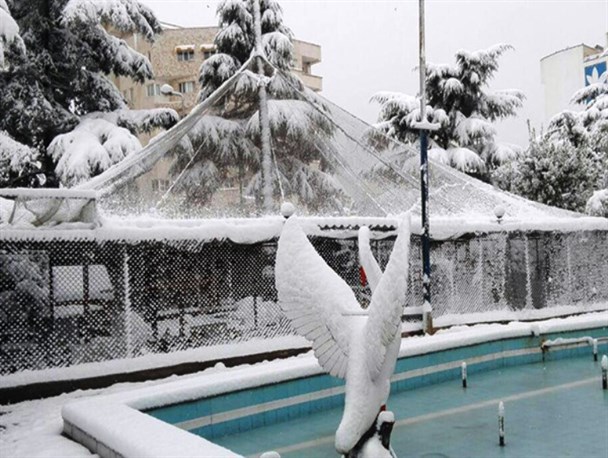 برف زیبای پاییزی در بابلسر