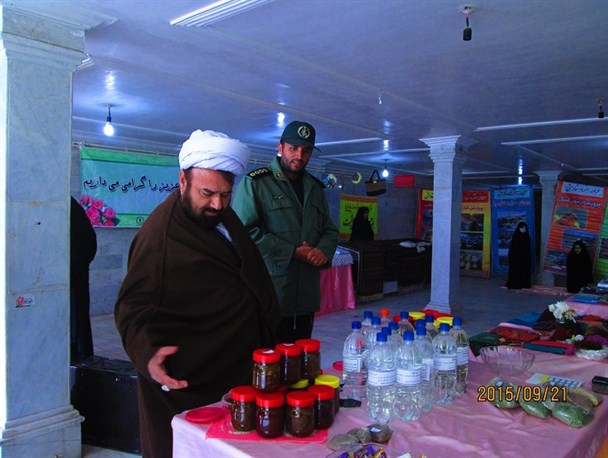 نمایشگاه اقتصاد مقاومتی بانوان بسیجی سربیشه افتتاح شد