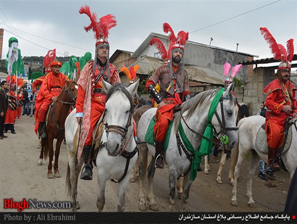 حرکت نمادین کاروان اسرای کربلا در بابل