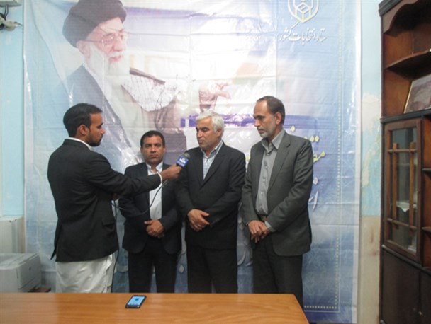 بازید معاون سیاسی امنیتی استاندار کرمان از ستاد انتخابات کهنوج