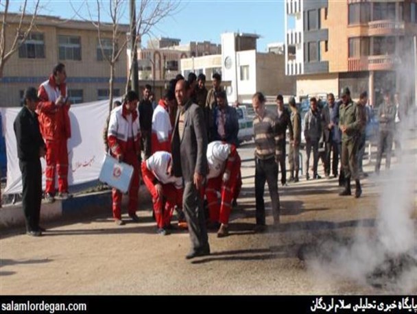 گزارش تصویری از مانور امداد و نجات جاده‌ای در لردگان