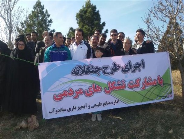 طرح ملی جنگلانه در میاندوآب اجرا شد + تصاویر