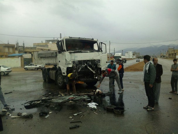 کمربندی موقت شهر کوار حادثه آفرید +تصاویر
