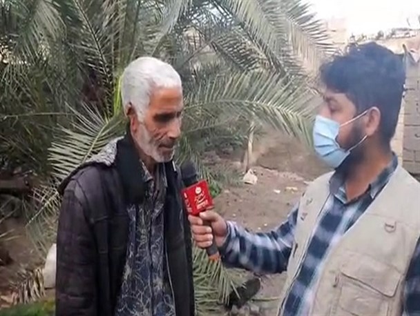 باران شدید، منزل یک پیرمرد روستایی را ویران کرد