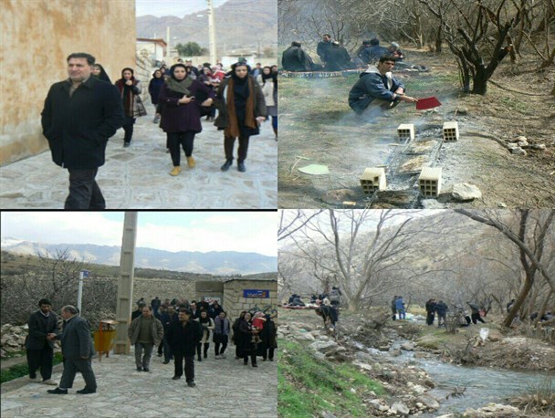 بازدید اساتید و دانشجویان جهاد دانشگاهی استان های کشور از روستای سالم "پاطاق" +تصاویر