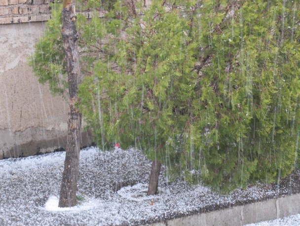 بارش برف بهاری در فراهان/ کاهش دمای هوا