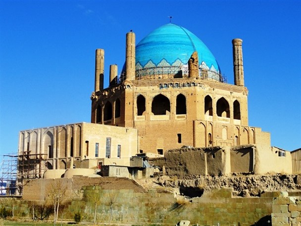 گنبد سلطانیه زنجان تجلی گاه هنر معماری دوره ایلخانی/گنبد سلطانیه سومین بنای بزرگ تاریخی جهان است