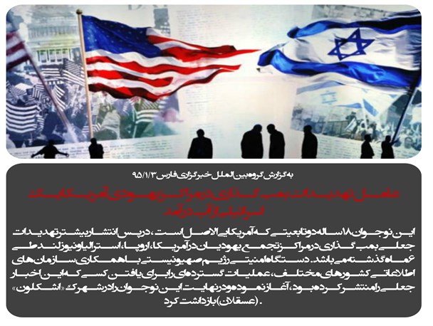 عامل تهدیدات بمب‌گذاری در مراکز یهودی آمریکا