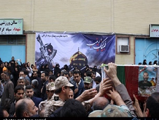 هشتمین گل بوستان زینبی در گرگان به خاک سپرده شد/ افشین ذورقی آسمانی شد + گزارش تصویری