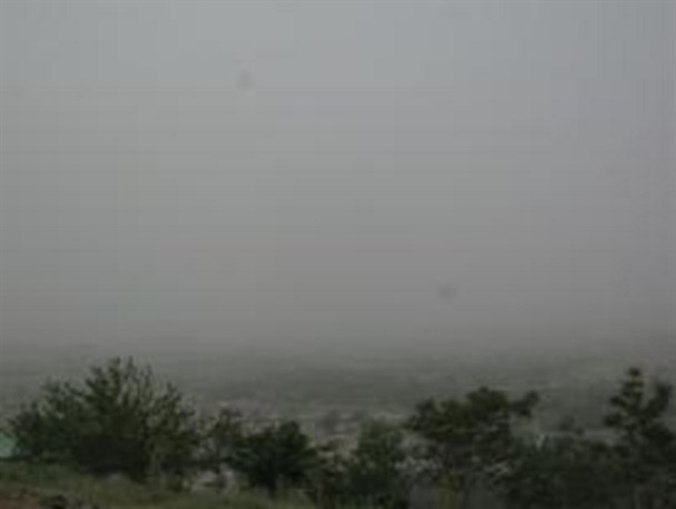 سایه سنگین ریز گردها بر آسمان بوکان