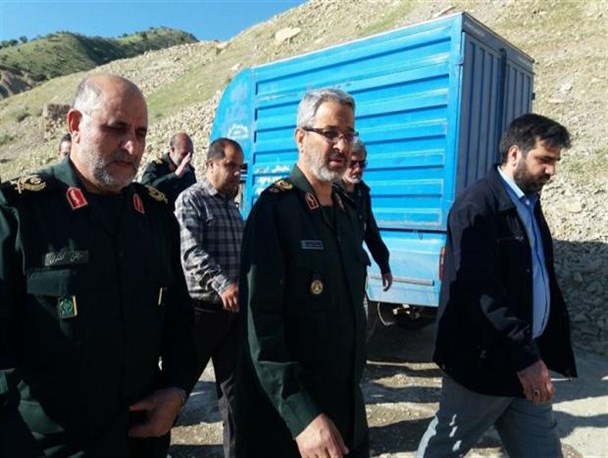 بازدید سردار غیب پرور از مناطق سیل زده لرستان