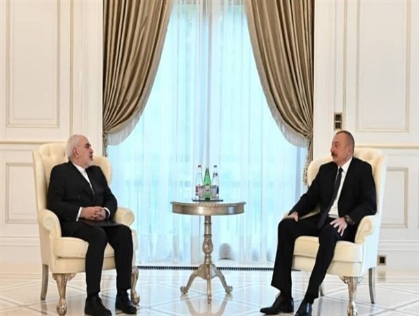 ظریف با رئیس جمهوری آذربایجان دیدار کرد