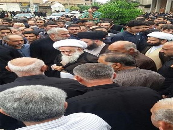مراسم تشییع جنازه حجت‌الاسلام ساداتی برگزار شد