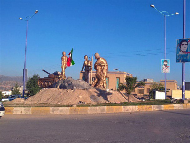 المان جدید میدان مقاومت شهر یاسوج نصب شد+تصاویر