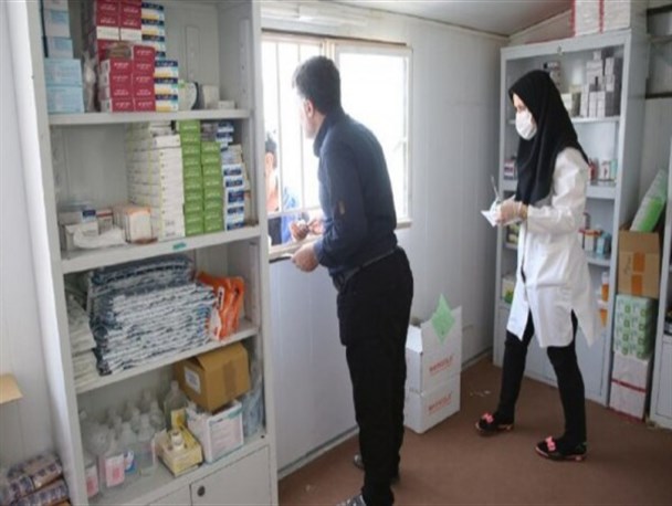 برپایی کانکس درمانگاهی در مرز خسروی طی ایام اربعین