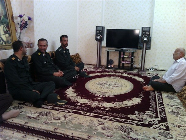 تجلیل از جانباز شیمیایی شهر کاکی