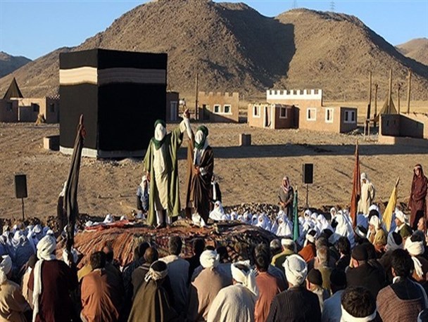 بازسازی واقعه غدیر خم در استان زنجان برگزار شد+عکس