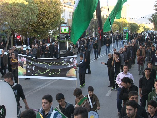 عزاداری ورزشکاران خلخالی در سومین روز از شهادت امام حسین (ع)/ تصاویر