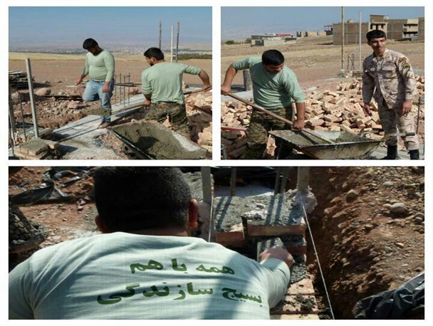 آغاز ساخت خانه محروم توسط حوزه بسیج سیدالشهداء جلفا