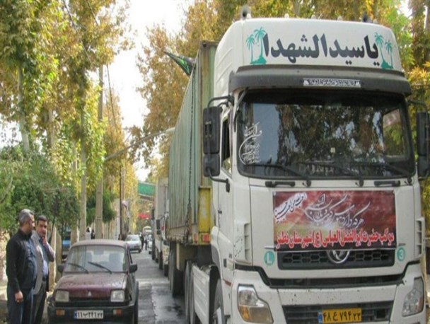 موکب حضرت ابوالفضل (ع) نطنز به کربلا عزیمت کرد+ تصاویر