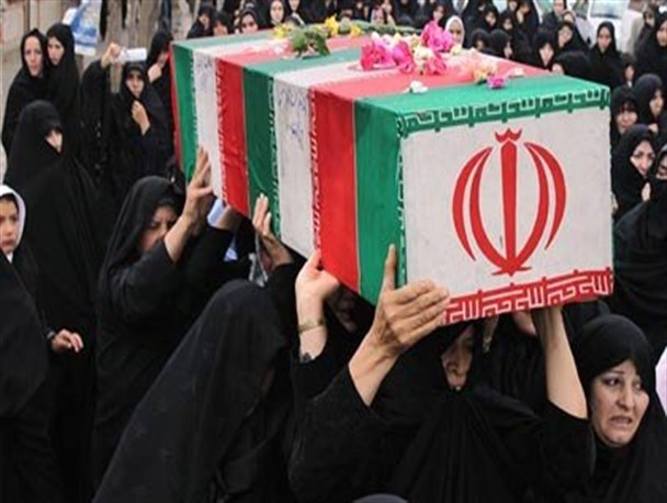 تشییع و خاکسپاری پیکر مادر دو شهید والامقام در زاهدان