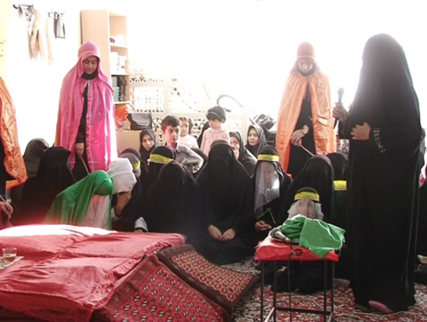تصاویر خطبه خوانی حضرت زینب (س)در شهر گیوی