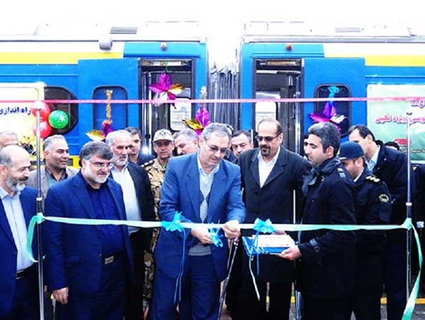 قطار جدید اتوبوسی ساخت کره در مسیر میانه-تهران افتتاح شد