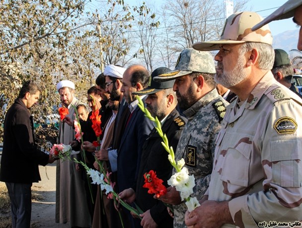 مزار شهدای پلدشت غبارروبی و گلباران شد + تصاویر