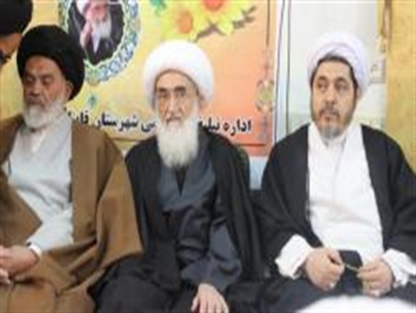 آیت الله نوری همدانی در قاین/تصاویر