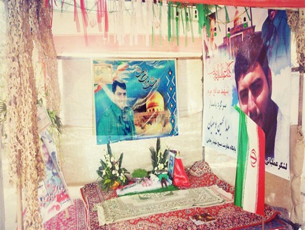 عکس/ مزار شهید مدافع حرم عبدالحسین یوسفیان