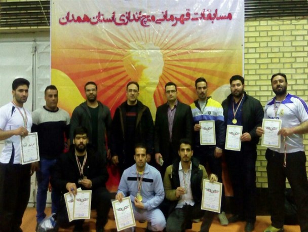 درخشش ورزشکاران ملایری در مسابقات قهرمانی مچ اندازی استان  همدان