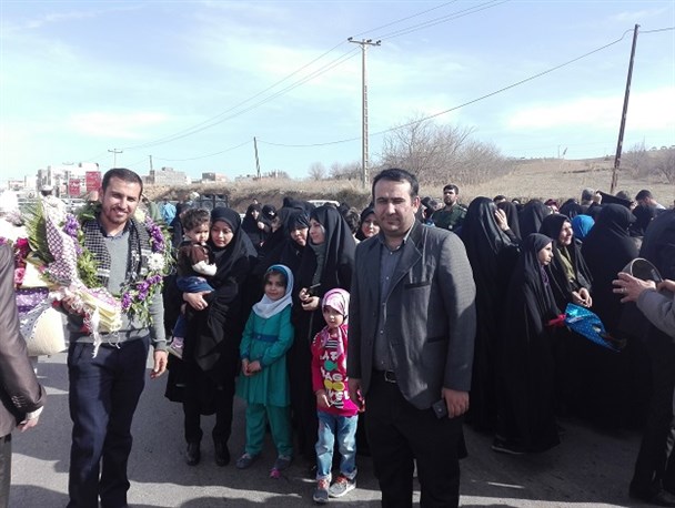 مراسم استقبال باشکوه از مدافعان حرم مانه و سملقانی + گزارش تصویری