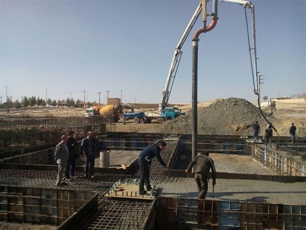 آغاز عملیات بتن ریزی پروژه تالار ملل در هرسین