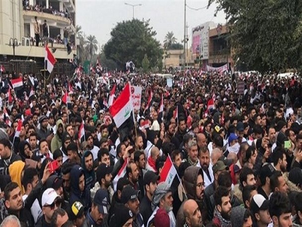 تظاهرات امروز در بغداد، تحولی مبارک در عراق/هیمنه آمریکا در عین الاسد شکسته شد