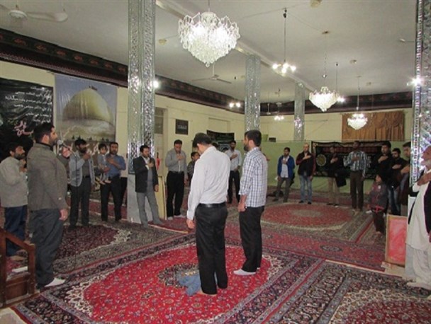 مرزداران میرجاوه در عزای دخت گرامی پیامبر اکرم به سوگ نشستند