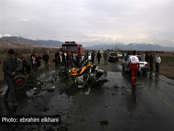 ۴کشته در تصادف جاده تسوج - سلماس+تصاویر